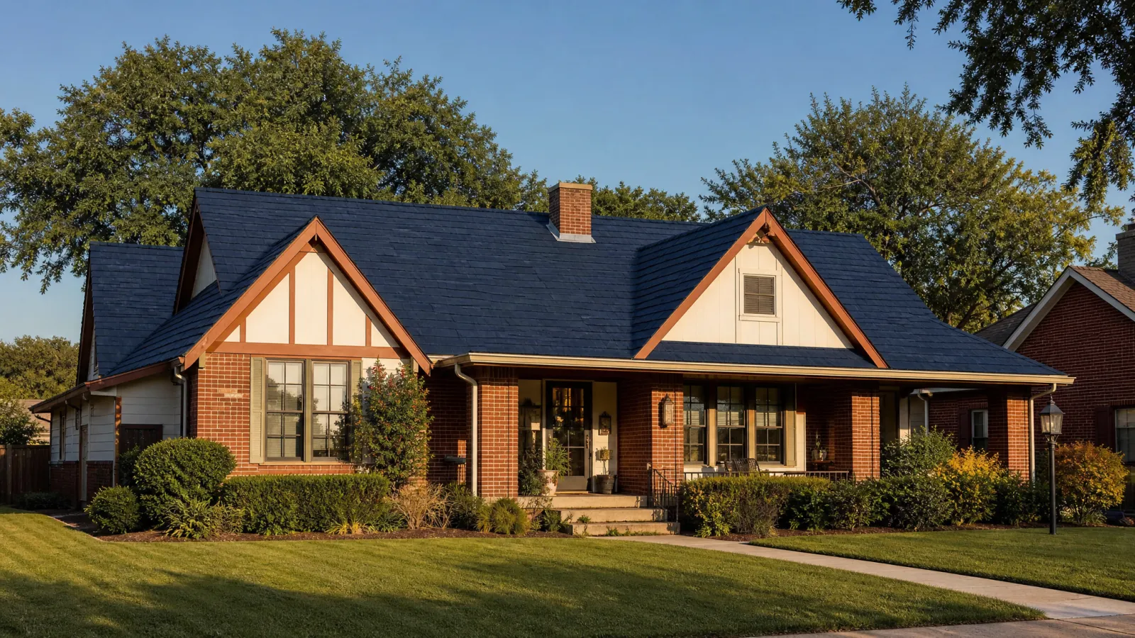 Architectural-shingle roof on a Bethany, Oklahoma home in the NW 23rd hail corridor of the OKC metro